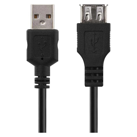 Cablu alimentare/transfer date USB 2.0 Emos, tata A - mama A, 2 m 