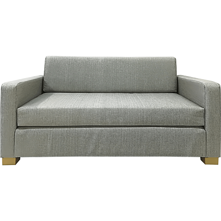 Canapea extensibila 2 locuri Lucy, gri, 1 perna, tip scandinav, 137 x 78x 48 cm (Lxlxh)