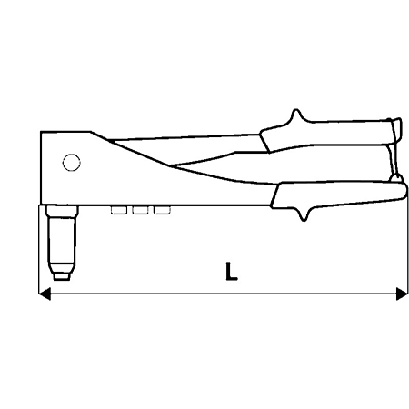 Cleste pentru nituri Topex, 270 mm Cleste pentru nituri Topex, 270 mm