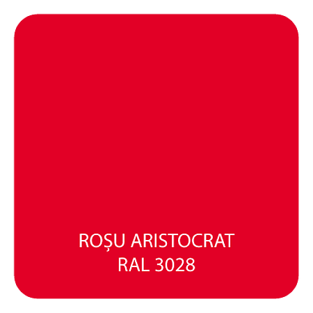 Vopsea pentru lemn/metal/zidarie Oskar Aqua Matt, interior/exterior, pe baza de apa, rosu aristocrat RAL 3028, 0.6 l