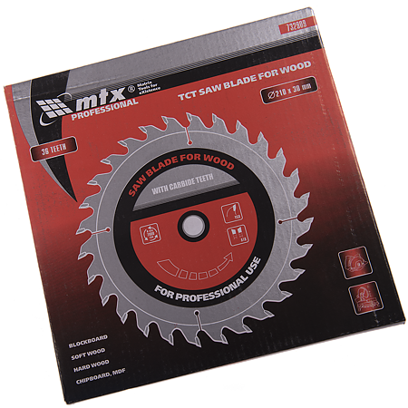 Disc pentru lemne, MTX Professional, 36 dinti, 210 х 30 mm