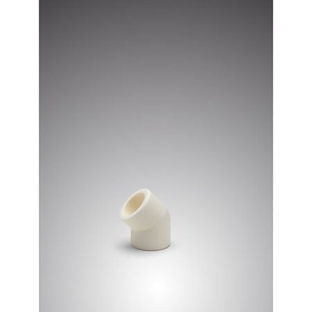Cot PPR 45° Vesbo, filet interior, 32 mm, alb