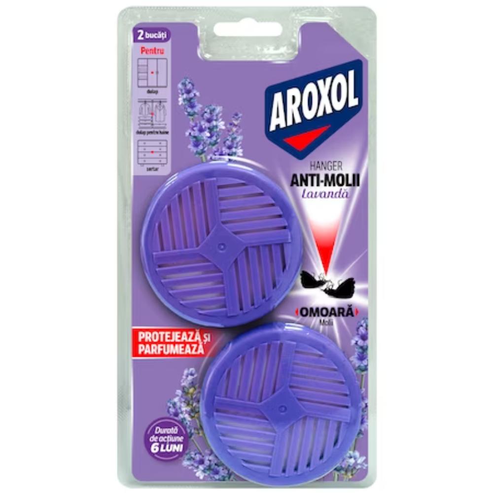 Hanger antimolii Aroxol Lavanda, 2 buc