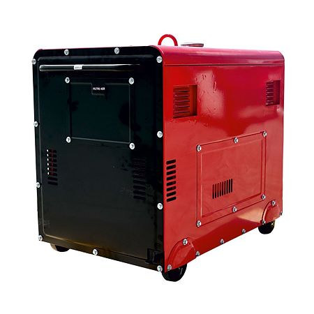 Generator portabil carcasat pe roti Energo Primax GN5000dE, diesel, 5 KW, rezervor 15 l
