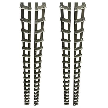 Glisiera aluminiu cu 18 lamele tip jaluzea, gri, 1,5 m, set 4 buc