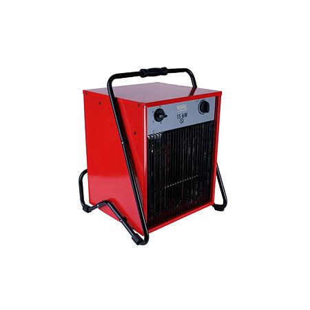 Aeroterma industriala Raider RD-EFH15, 15 kW, trifazat, 3 trepte, IP 24, rosu, 250 x 250 x 310 mm