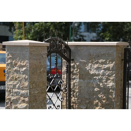 Capac interval gard Star Stone Roma Royal, piatra compozita, smoke, 500 x 350 x 30 mm