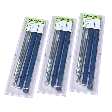Diblu surub cui, tip W, nylon, 10 x 160 mm, 2 buc