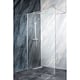 Perete fix dus / walk in Sanotechnik Sanoflex Young Crom MF110, sticla 6 mm clara, profil cromat, 105-107 x 195 cm