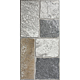 Gresie portelanata Ispan Lux Milano Grey cu aspect piatra naturala, PEI 4, gri deschis-inchis, grosime 0,8 cm,  30 x 60 cm