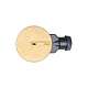 Capac tip DOM pentru sifon Wirquin SLIMPlus, din metal, auriu periat, Ø118 mm