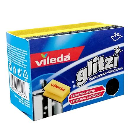 Burete vase Vileda Glitzi, 1 bucata, 10 x 7 cm