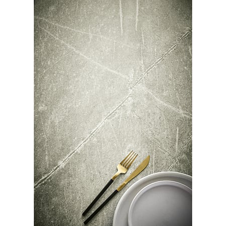 Blat bucatarie Kronospan Slim Line Plus K368 Grey Atlantic Marble, finisaj Pallazo Touch, decor piatra, 4100 x 650 x 12 mm