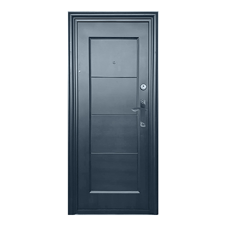 Usa metalica de intrare in apartament Nova pentru interior, tabla, deschidere stanga, culoare gri, 2020 x 880 mm