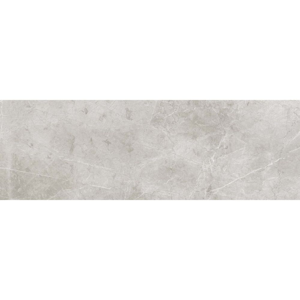 Faianta baie Kai Silver, gri, lucios, aspect de marmura, 75.5 x 25.5 cm 25.5