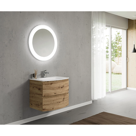 Masca pentru lavoar 2200/F40 Savini Due, MDF, maro, 70 x 49 x 56 cm