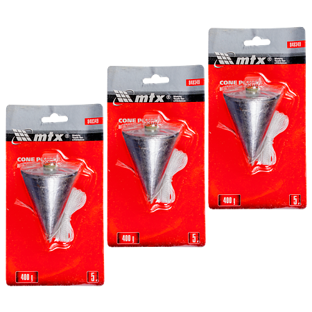 Fir cu plumb conic MTX, 400 g, snur 5 m