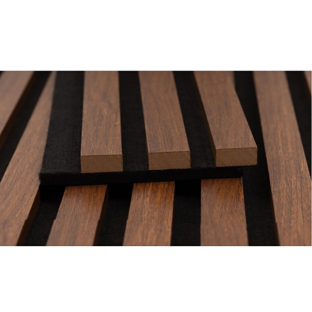 Panou riflaj acustic Stejar de Aur, MDF, suport feltru 8 mm, interior, 2600 x 144 x 20 mm