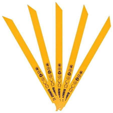 Set 5 lame fierastrau orizontal DeWALT DT2384, metal, tabla, tevi, profile, 3 mm