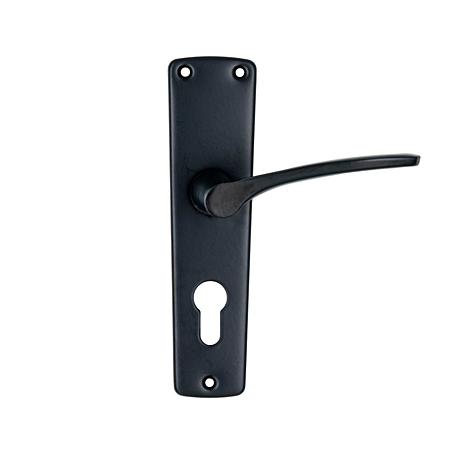 Maner tip sild pentru cilindru, aluminiu, negru, 54 mm