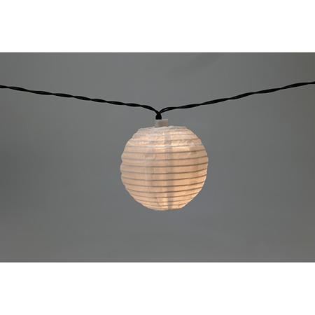 Ghirlanda luminoasa solara exterior, 10 mini lampioane LED, lumina calda, 7.6 m