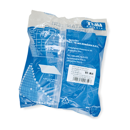 Distantieri clips autonivelanti XL, pentru placi cu grosimea de 12-22 mm, polipropilena, alb, rost 1 mm, 50 bucati