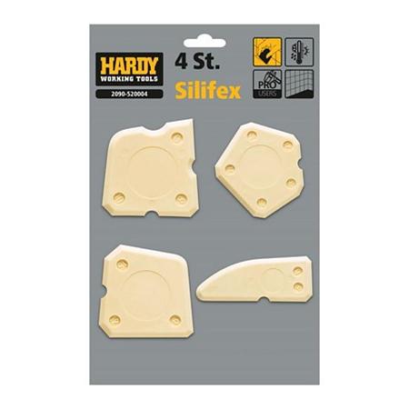 Set spacluri Hardy Siliflex pentru silicon, plastic, 4 bucati 