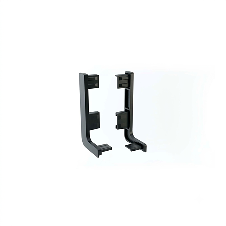 Terminatie stanga-dreapta pentru profil Gola orizontal CF8070TP, Scilm, plastic, negru, 4,9 cm