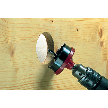 Carota Wolfcraft, pentru lemn/gips carton, cu burghiu centrare,  25, 32, 38, 45, 50, 56, 62 mm