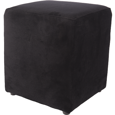 Taburet Cube tapiterie stofa negru N8 45x37x37 cm