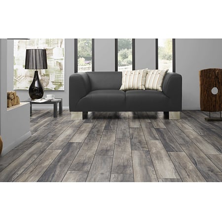 Parchet laminat 10 mm Kronotex Amazone 3572 Oak Harbour Grey, nuanta medie, stejar gri, clasa de trafic 33, click Aqua Pearl, 1380 x 157 mm