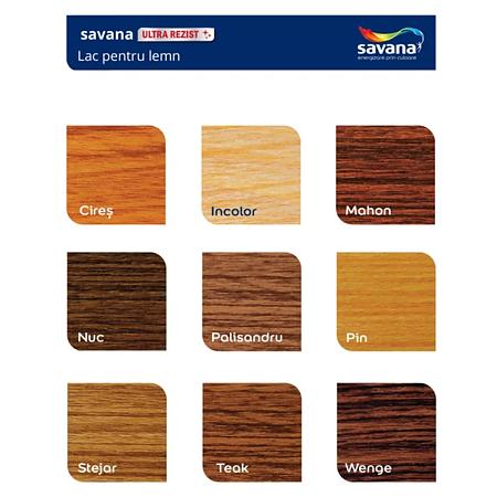 Lac pentru lemn Savana ultra rezist, cires, interior/exterior, 5 L