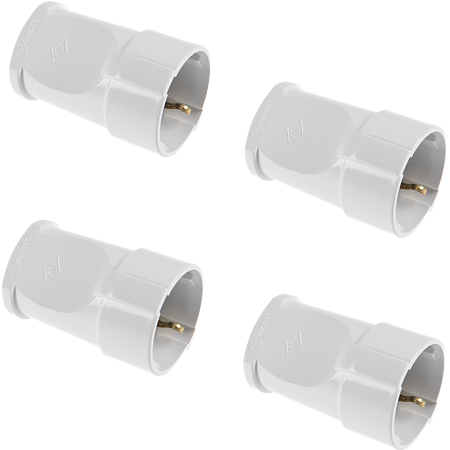 Cupla pentru stecher cu CP Makel 10003, PVC, alb, 3500W
