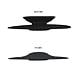 Dop universal din silicon UPPY Wirquin, 2in1 filtru si dop, negru, mat, Ø110mm