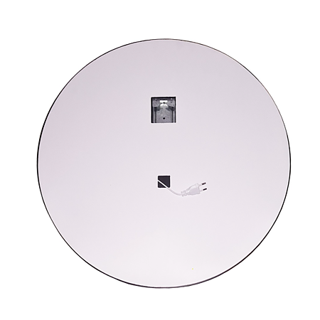 Oglinda de baie Badenmob MD3, cu iluminare LED, rama neagra, 60 x 60 cm