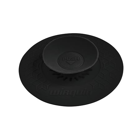 Dop universal din silicon UPPY Wirquin, 2in1 filtru si dop, negru, mat, Ø110mm