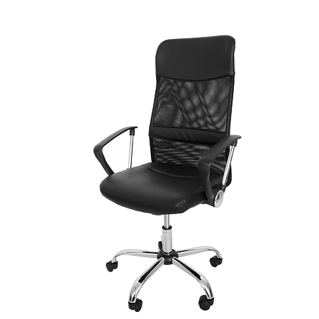 Scaun birou directorial negru Antares CMX935, tapiterie piele ecologica si mesh, rotativ, reglabil pe inaltime, 63 x 58 x 111 - 121 cm Scaun birou directorial negru Antares CMX935, tapiterie piele ecologica si mesh, rotativ, reglabil pe inaltime, 63 x 58 x 111 - 121 cm