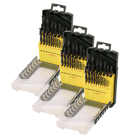 Set 19 burghie Bosch HSS-R, mandrina standard, pentru metal, 1-10 mm