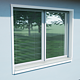 Glaf metalic exterior Caretta Briliant Z150, otel, alb, RAL 9002, 1500 x 150 mm