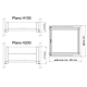 Accesorii sertar PLANO FGV H200 CR, 800 mm