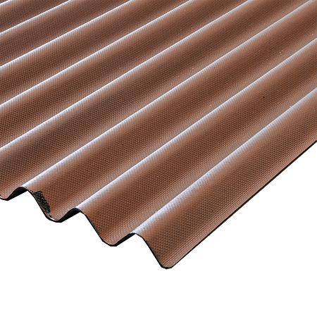 Placa bituminoasa ondulata maro 0.83 x 2 m (11)