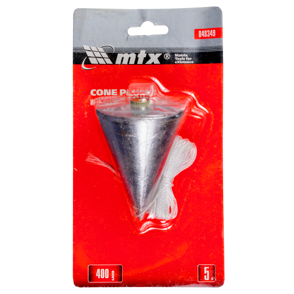 Fir cu plumb conic MTX, 400 g, snur 5 m