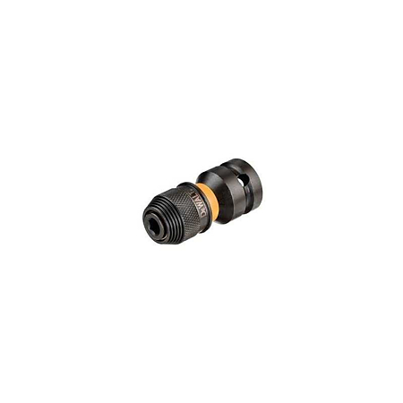 Adaptor de impact DeWalt DT7508, de la patrat 1/2" la hexagonal de 1/4", 52 mm