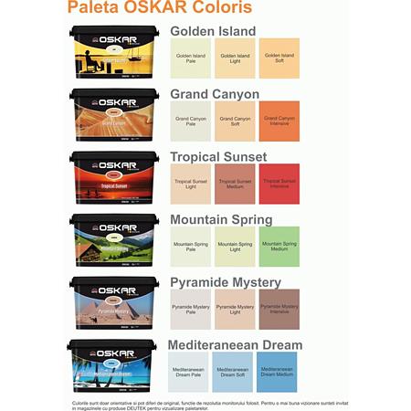 Vopsea lavabila interior Oskar Coloris, misterul piramidelor light, 5 l