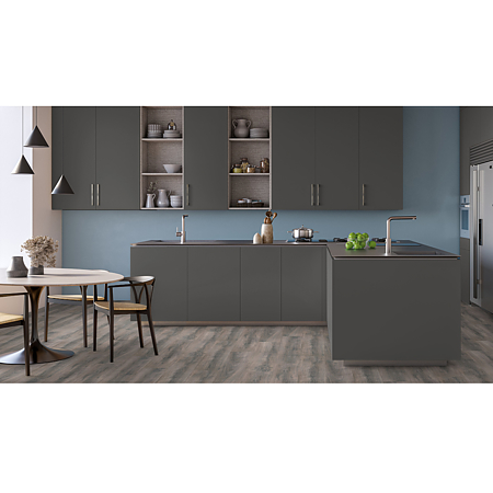 Pal melaminat Kastamonu, color uni, D143PS14, finisaj perlat, negru antracit, 2800 x 2070 x 16 mm