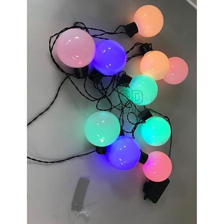 Ghirlanda luminoasa exterior, 10 LED-uri multicolore, 5 m