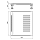 Suport cu picioare reglabile de frigider Scilm, ajustabil pe inaltime, 100 mm