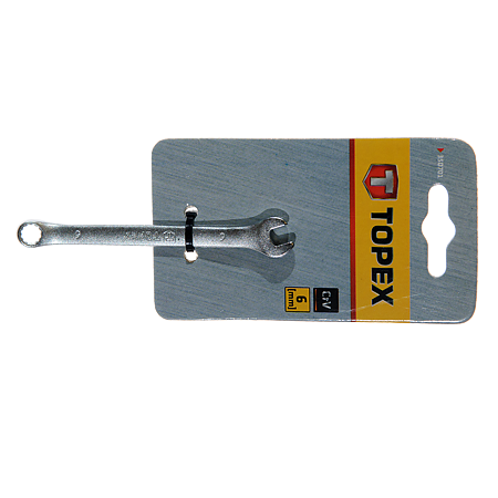 Cheie combinata fixa-inelara, Topex, 6 mm, 100 mm