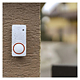 Sonerie wireless Emos P5750.2R, 1 buton, 2 module interior, 150 m, IP44, 10 melodii