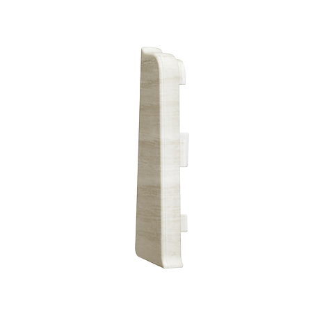 Set terminatie plinta parchet stanga/dreapta Arbiton Indo, stejar alb, PVC, 70 x 26 mm, 2 bucati/set